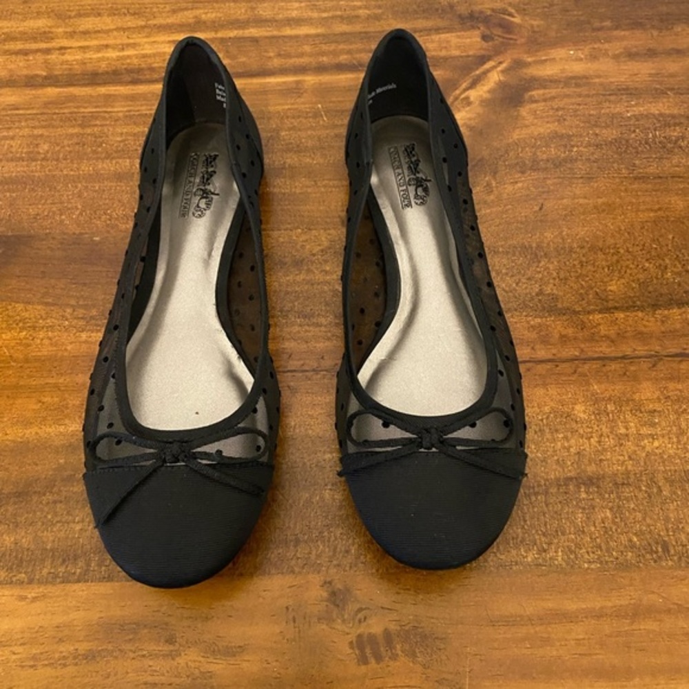 Coach and Four polka dot flats